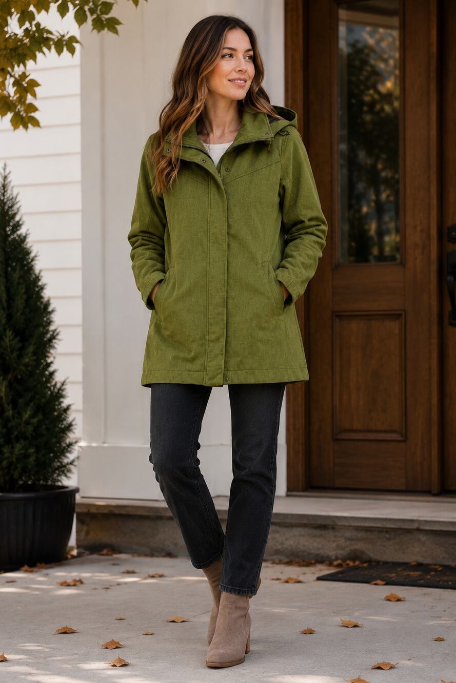 Mia Melon Green Whitney Insulated Jacket Womens XS Weatherproof Hooded Fall